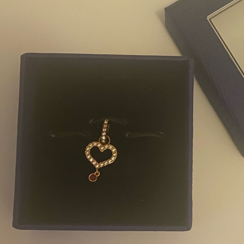 Authentic Swarovski Remix Collection Rose Gold Heart Charm